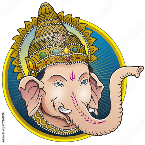 ganesha head color