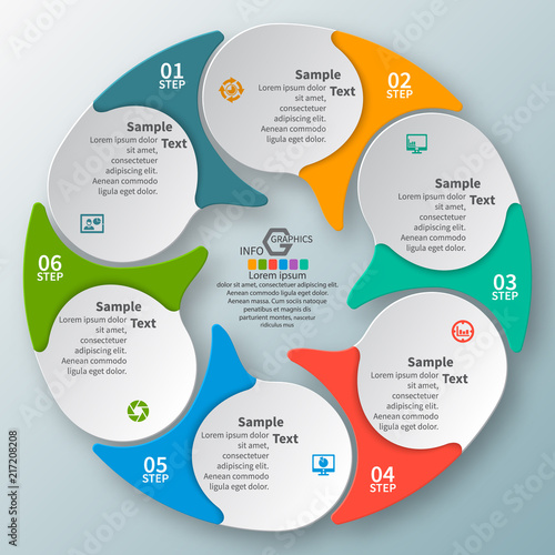 Abstract 3D Paper Infographics. Business template .Vector illustration