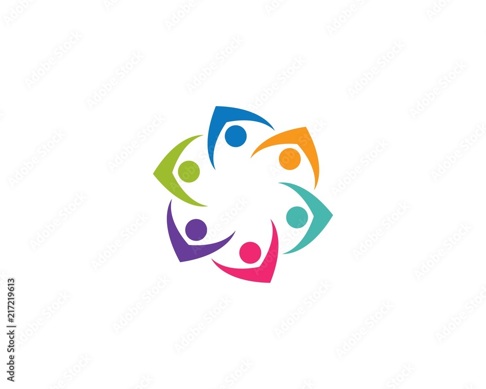 Community, network and social icon Community, network and social icon