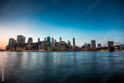 New York city sunset panorama  © Studio13lights