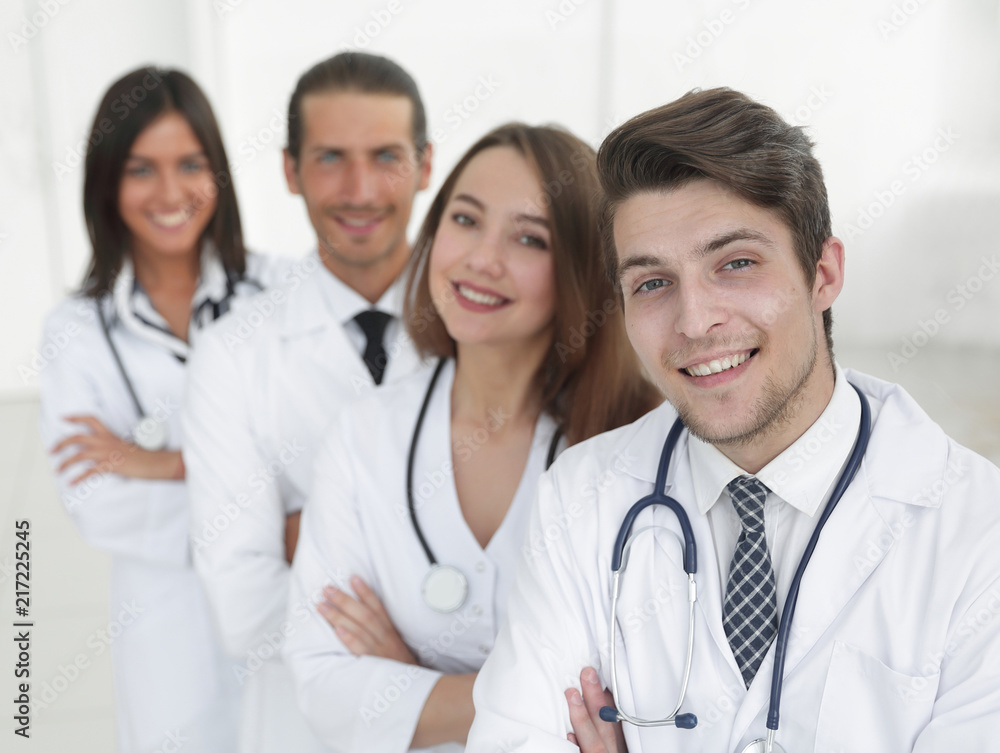Portrait of confident happy group of doctors Portrait of confident happy group of doctors