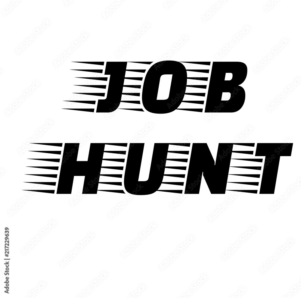 Obraz premium Job Hunt stamp