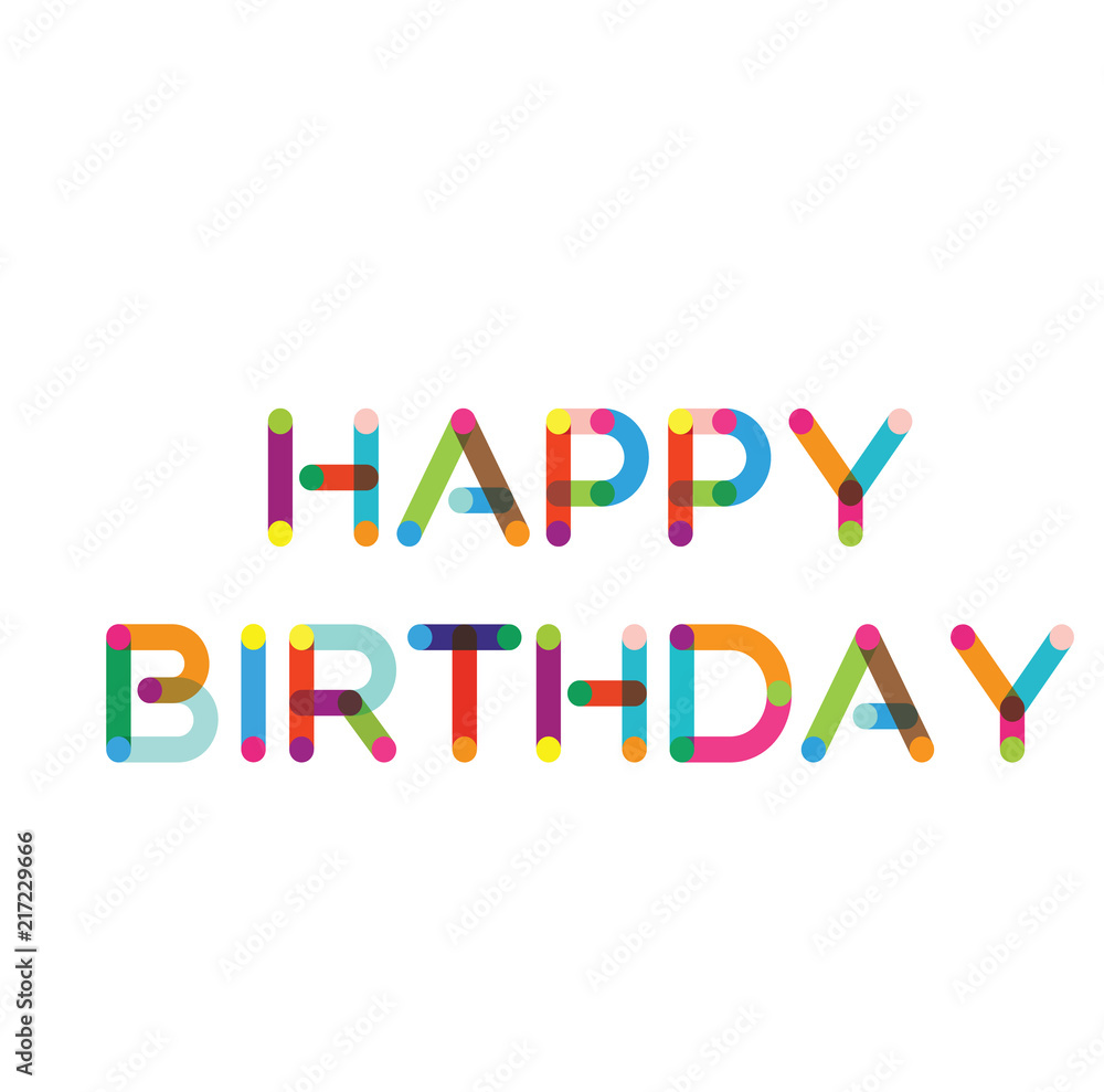 Happy Birthday label Happy Birthday label