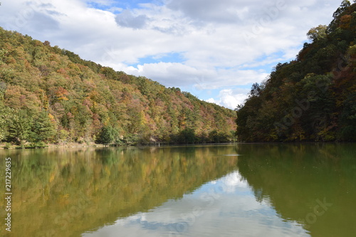 Changing Leaves Reflected on the Lake