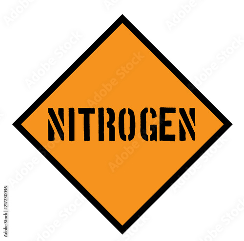 nitrogen sign , label