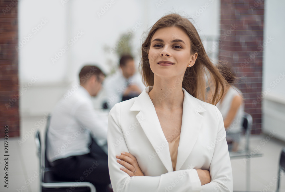 dreams of a young business woman standing in office dreams of a young business woman standing in office