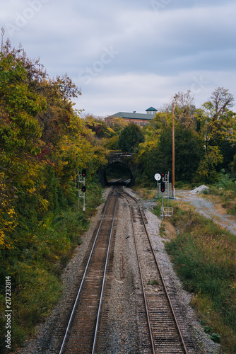 Railroad tracks in Remington, Baltimore, Maryland