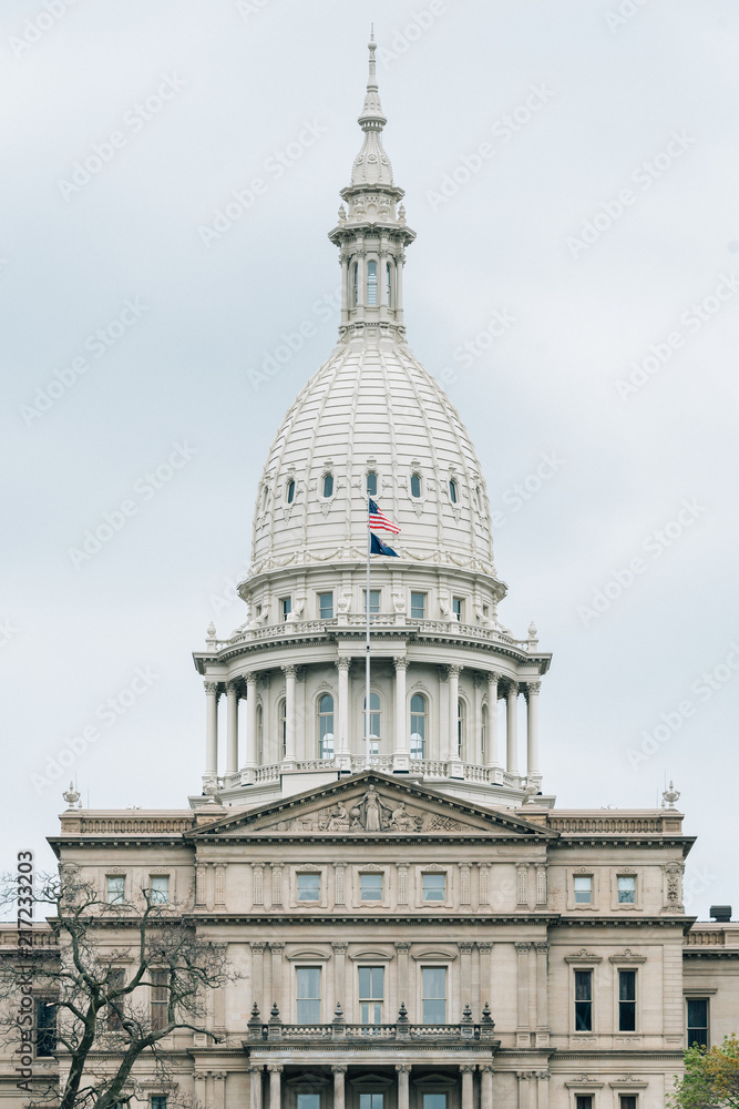 The Michigan Capitol Building, in Lansing, Michigan