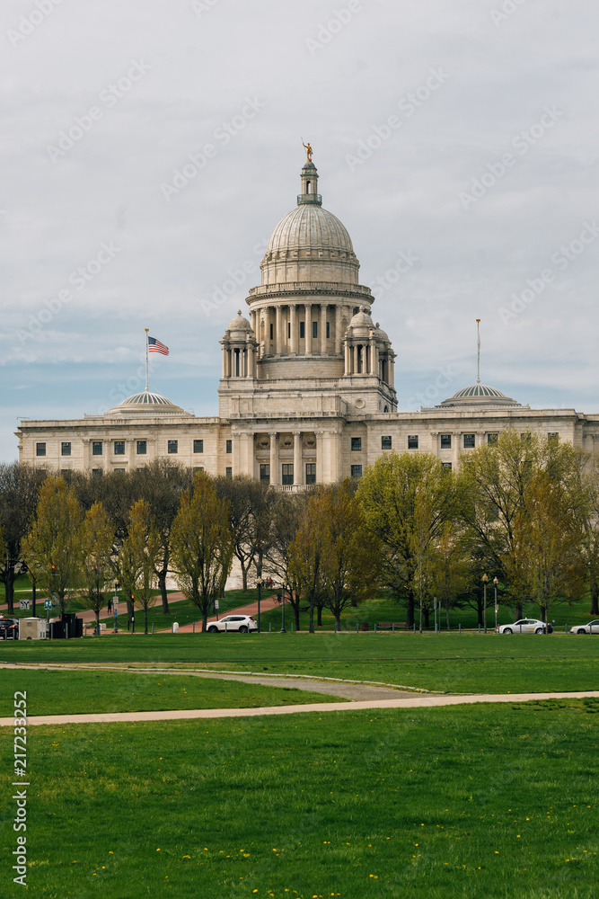 The Rhode Island State House in Providence, Rhode Island