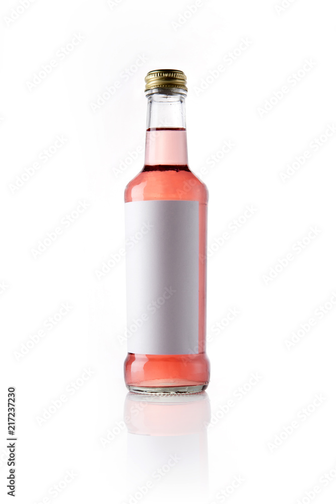 empty bottle isolated white. empty bottle isolated white.