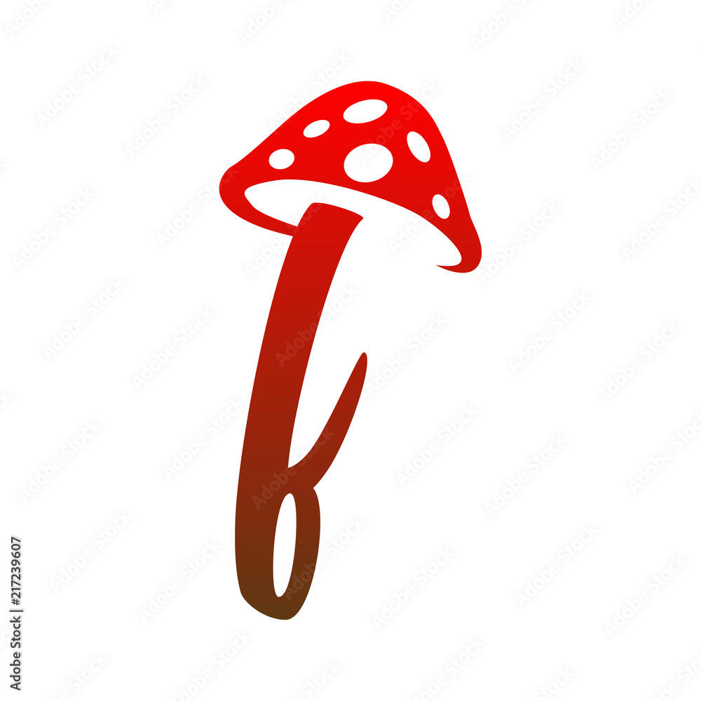 f Letter lowercase mushroom logo icon vector f Letter lowercase mushroom logo icon vector