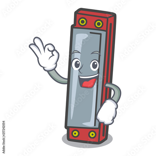 Okay harmonica character cartoon style photo