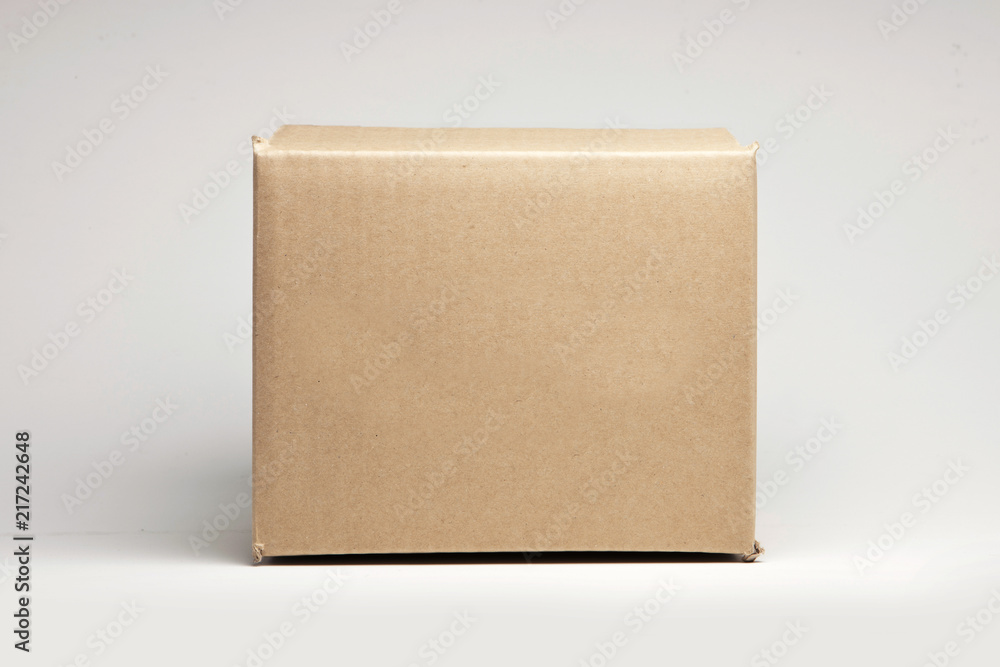 craft box on the white background. craft box on the white background.