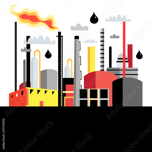 illustration petrochemical plant