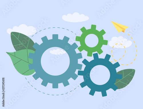 Business links of promotion with strategic analysis and communication