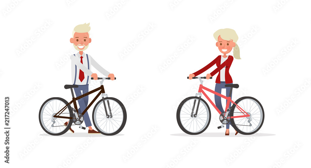 Set of Businessman and Businesswoman character vector design. Presentation in various action with emotions and working. no75 Set of Businessman and Businesswoman character vector design. Presentation in various action with emotions and working. no75