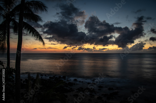 Sunset on the North Shore of Ohau, Hawaii