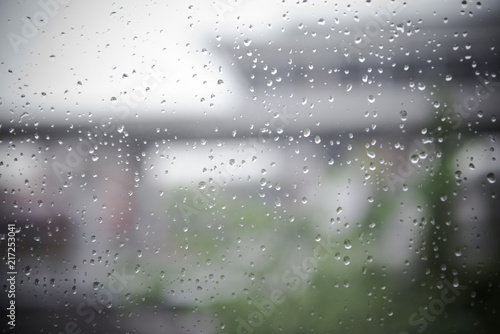 Rain on the glass, lonely atmosphere, sadness, emotion