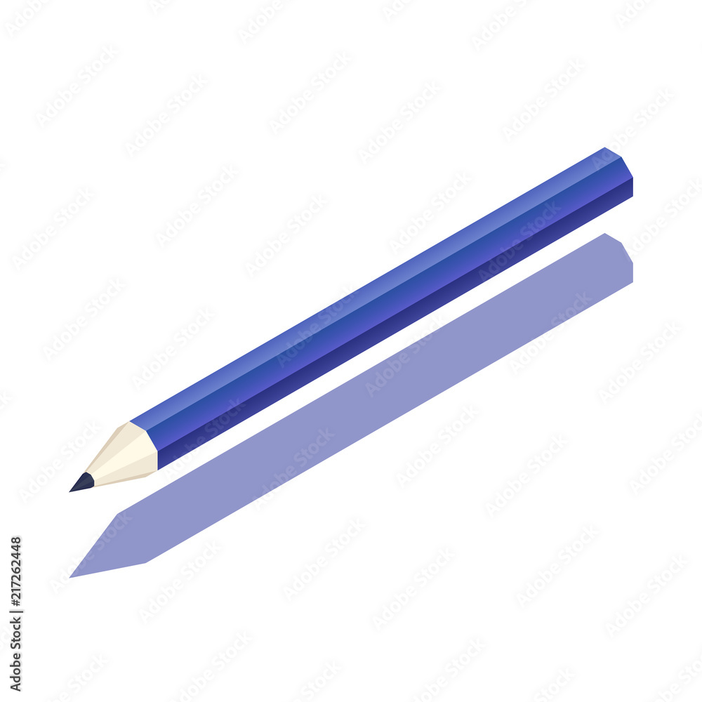 Pencil Isometric illustration Pencil Isometric illustration