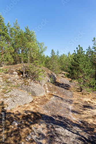 path on the rocks