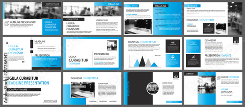 Blue and white element for slide infographic on background. Presentation template. Use for business annual report, flyer, corporate marketing, leaflet, advertising, brochure, modern style.