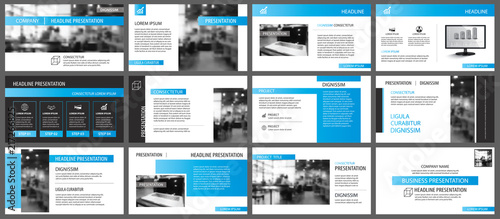 Blue and white element for slide infographic on background. Presentation template. Use for business annual report, flyer, corporate marketing, leaflet, advertising, brochure, modern style.