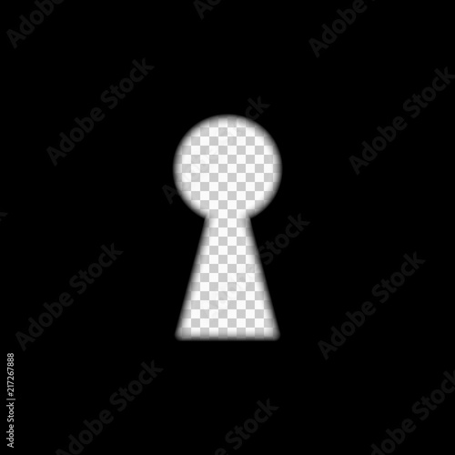 Keyhole on dark background
