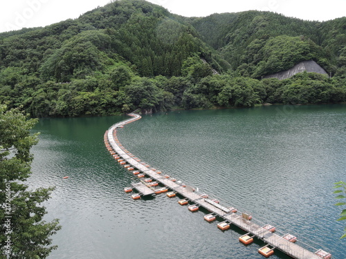 Mugiyama Drum bridge in Okutama Tokyo photo