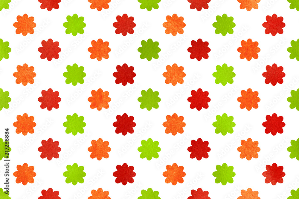 Watercolor flowers pattern. Watercolor flowers pattern.