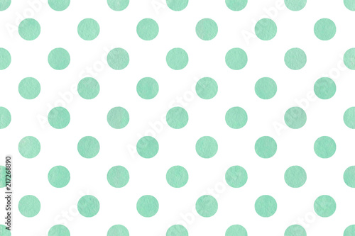 Watercolor polka dot background.