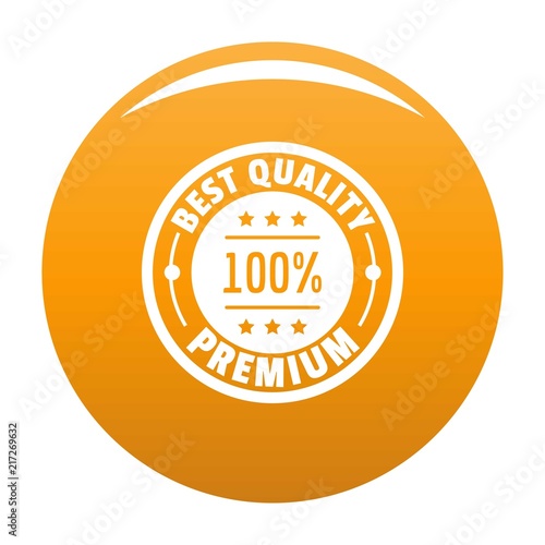 Best offer logo. Simple illustration of best offer vector logo for any design orange