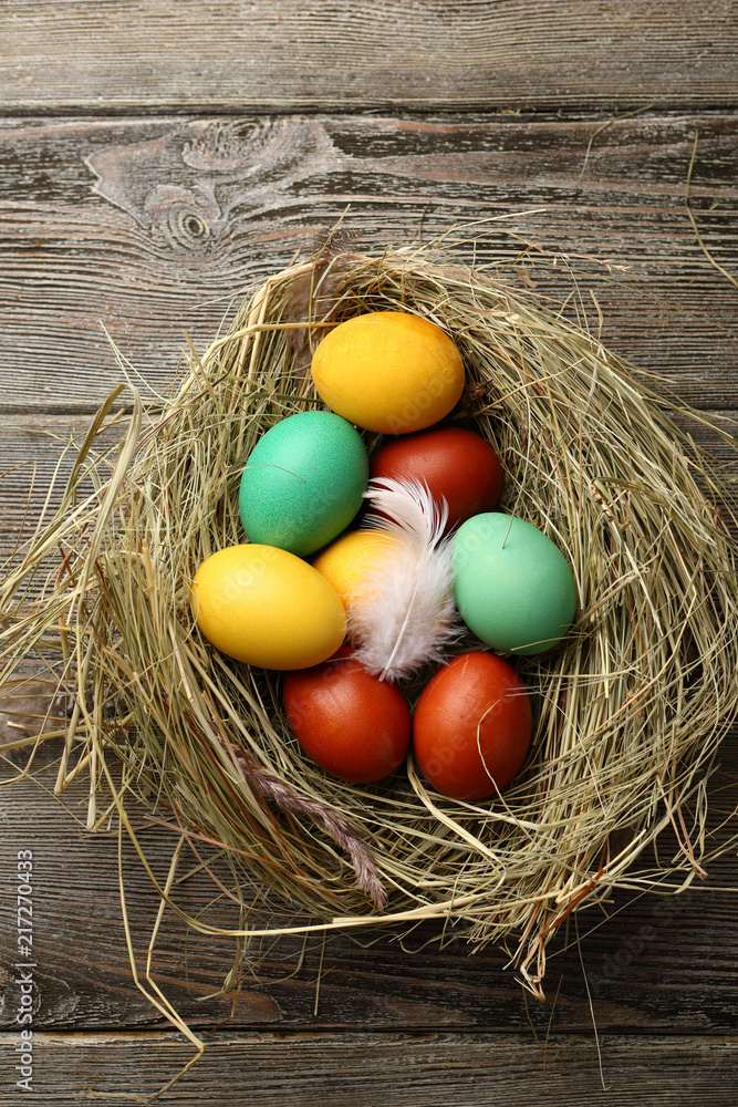 Easter eggs holiday concept Easter eggs holiday concept
