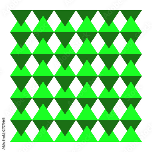 Texture geometrico colorato forma astratto verde triangoli mattonella arte tessile ripetizione