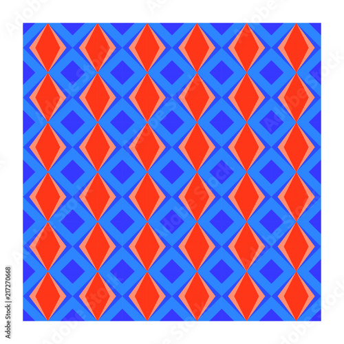 Arte geometrico texture design colorato mattonella tessile forma quadrato