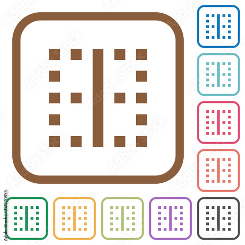 Vertical border simple icons