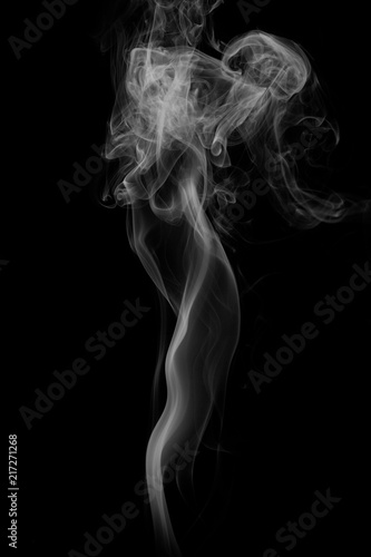 movement of smoke on black background, smoke background,