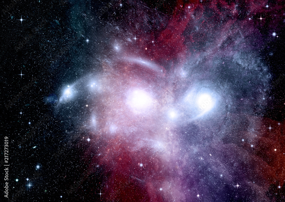 galaxy in a free space galaxy in a free space