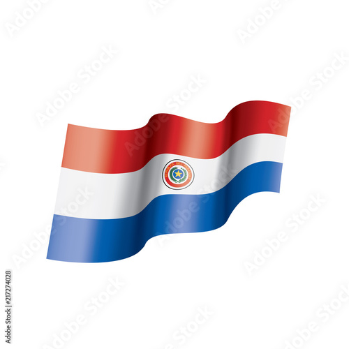 Paraguay flag, vector illustration on a white background Free Download Paraguay flag, vector illustration on a white background - GFXLoad