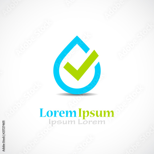 Water vector logo