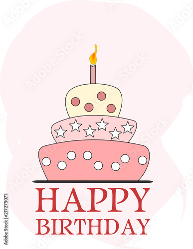 süße Grußkarte Geburtstag Happy Birthday