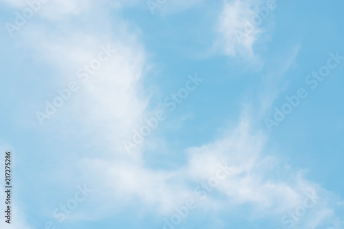 Air clouds in the blue sky. photo