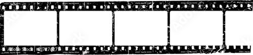 grungy film strip, blank photo frames, free space for pictures,vector,fictional artwork © Thomas Bethge
