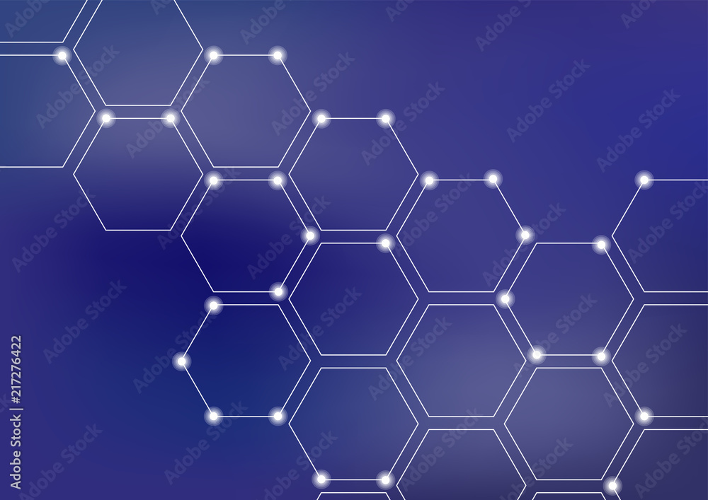 Neural network or blockchain vector illustration background Neural network or blockchain vector illustration background