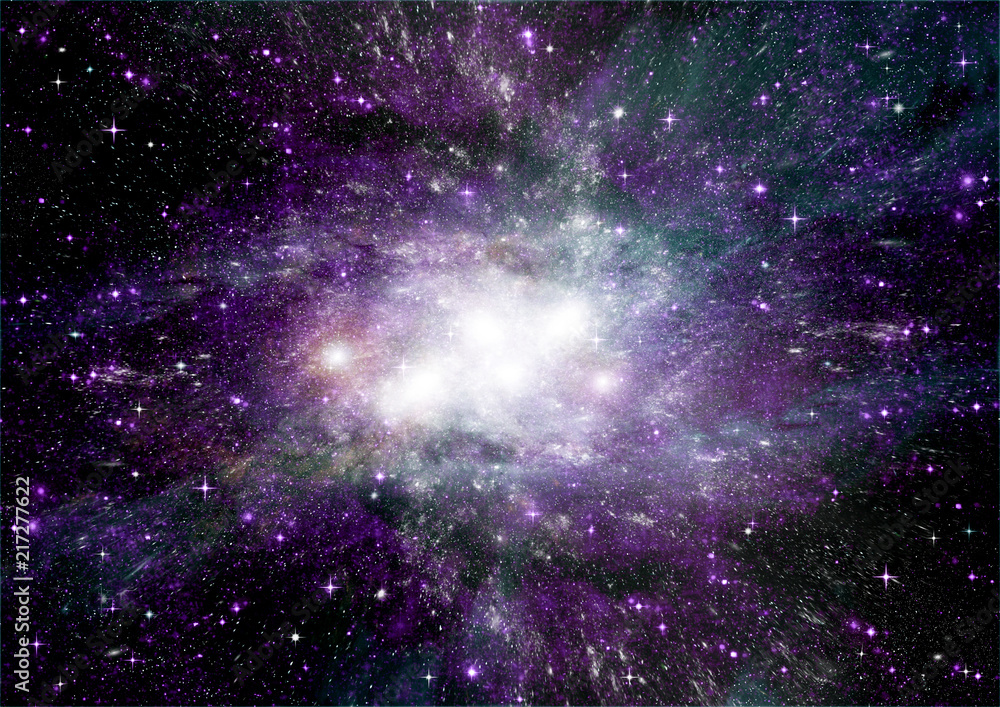 Obraz premium galaxy in a free space