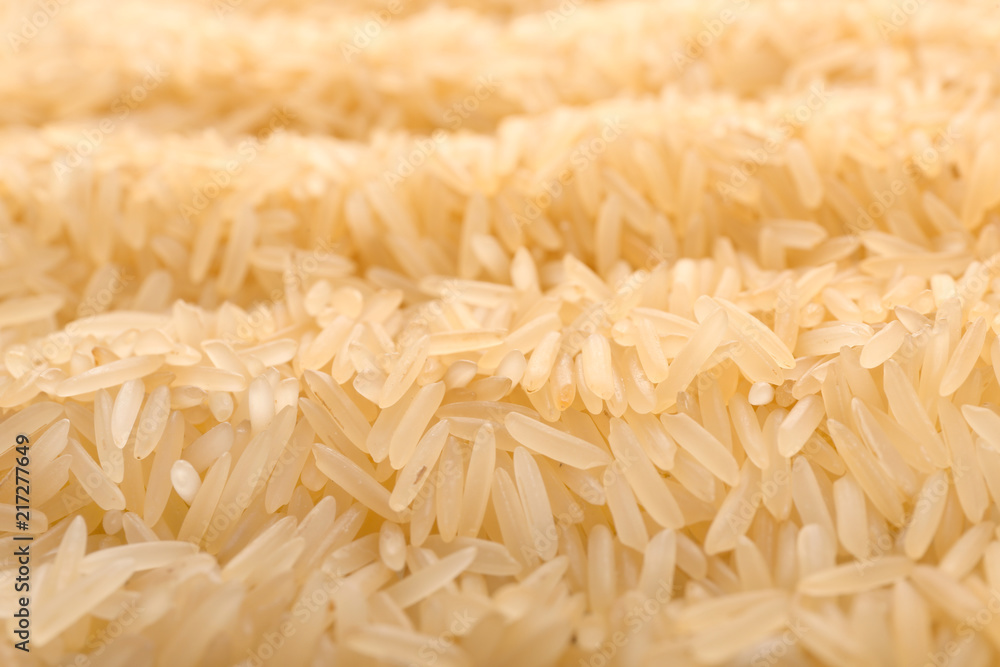 Fototapeta premium Raw brown rice as background