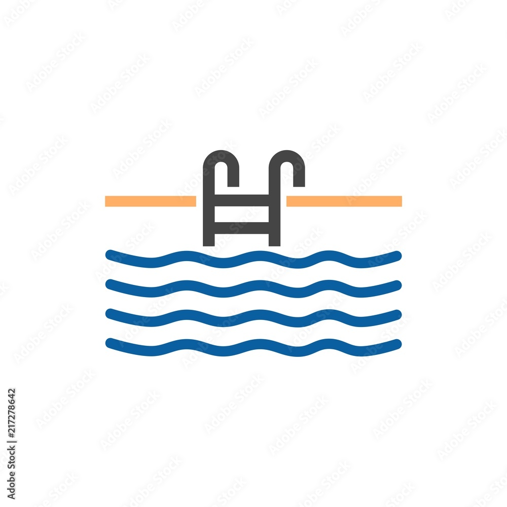 Summer party invitation with swimming pool Summer party invitation with swimming pool