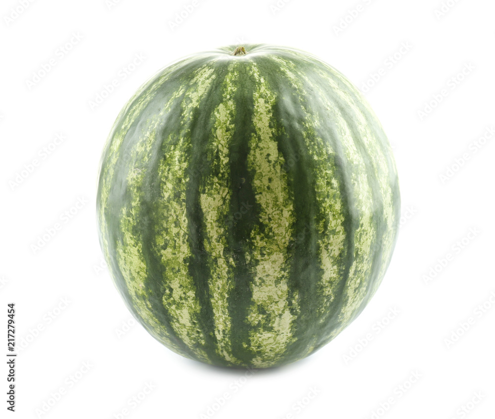 Ripe watermelon on white background Ripe watermelon on white background