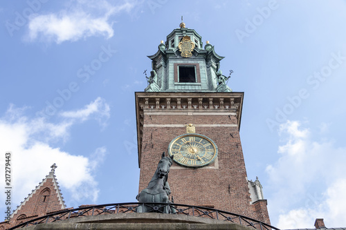 Clock at the Wawel Cathedral. Krakow, Poland. photo