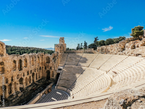 Antique theatre in Athens, Greece