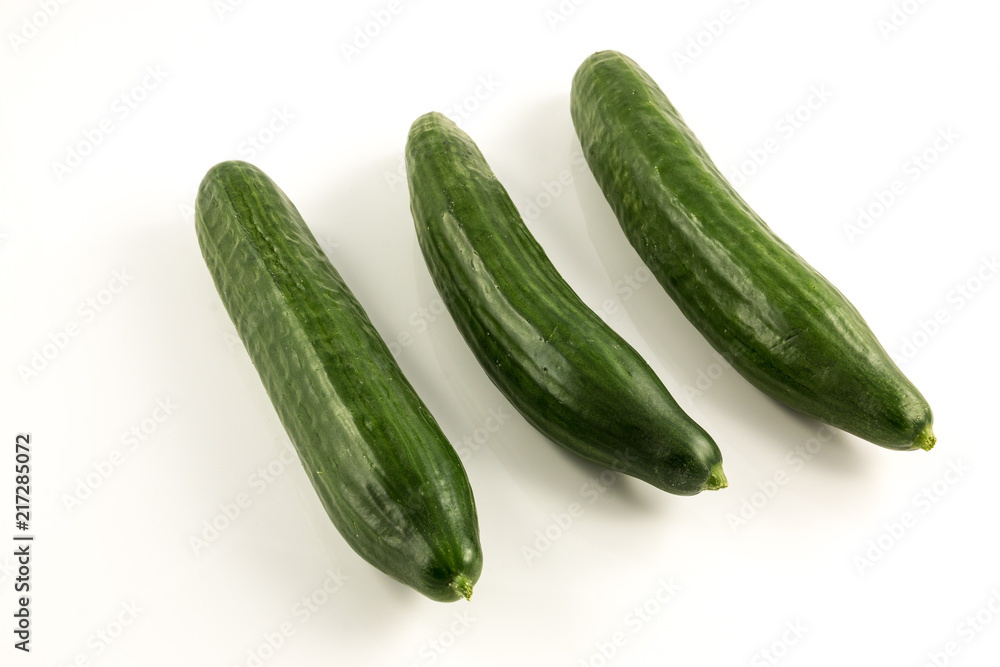 Fresh green cucumber from the garden Fresh green cucumber from the garden